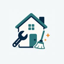 Home repairs & cleaning illustration