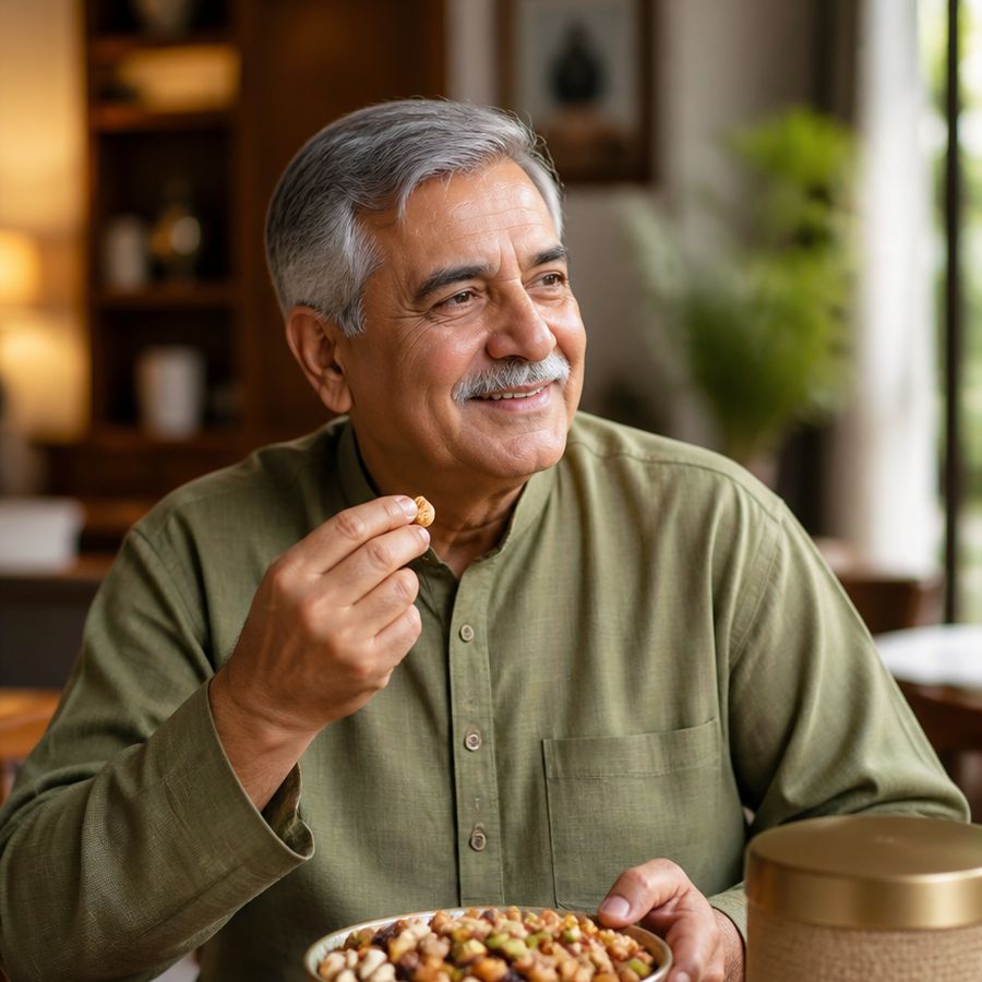 Mixed Dry Fruits: Nuts and dried fruit to hand