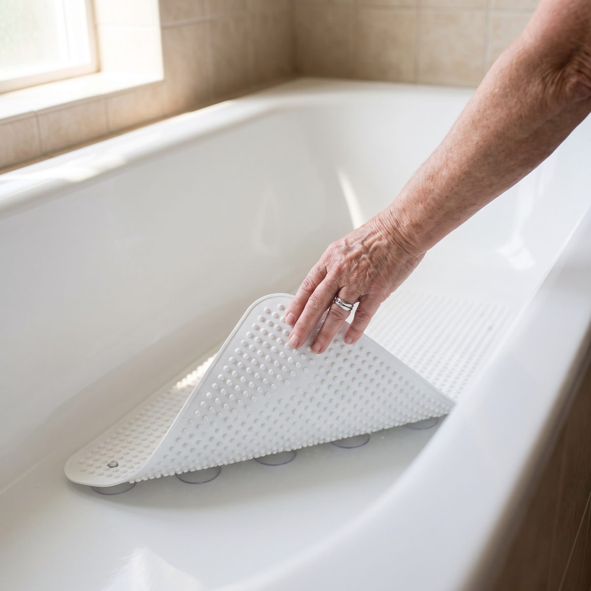 Anti-slip Bath Mat: Grip you can feel underfoot