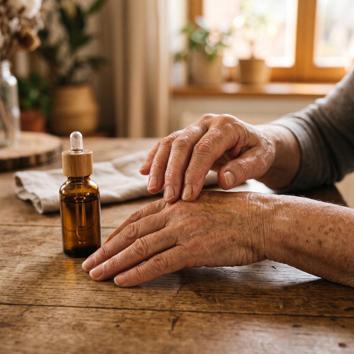 Herbal Joint Oil: Traditional herbal massage care