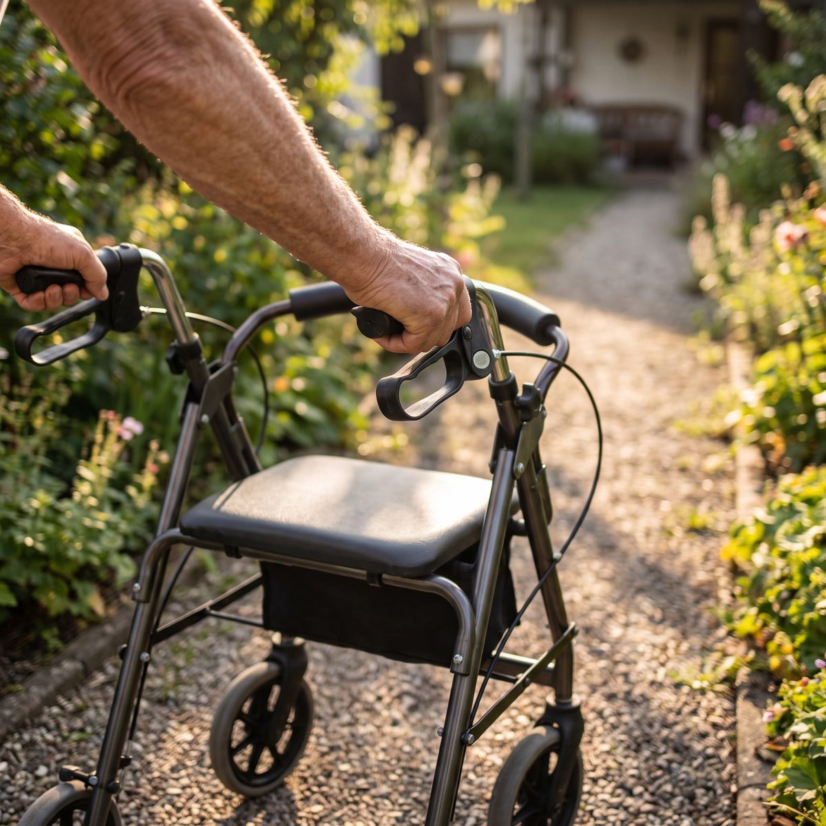 Rollator with Seat: Walk further, rest anywhere