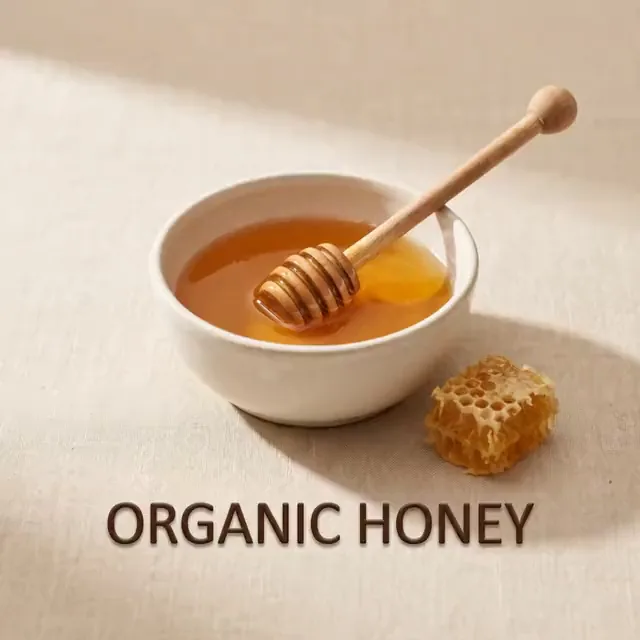 Organic Honey: A spoonful in tea or warm water